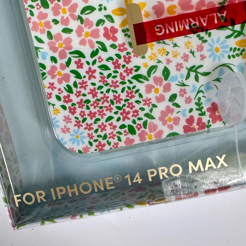 XO Poppy Floral iPhone Case For Apple 14 Pro Max